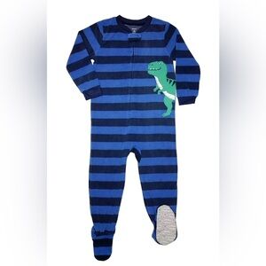 Carter's Navy and Blue Dinosaur Footie